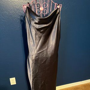 bebe Char Spaghetti Strap Satin Dress